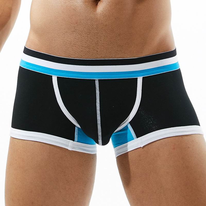OEM Your Own Logo Waistband Black Color Boxer Man