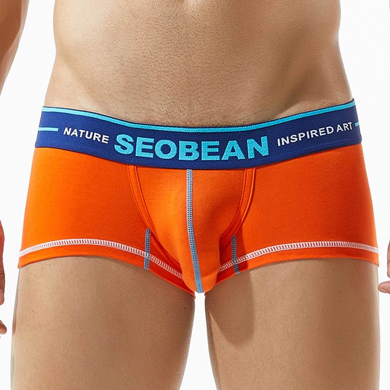 OEM Your Own Logo Waistband Orange Underwear Men Sexy