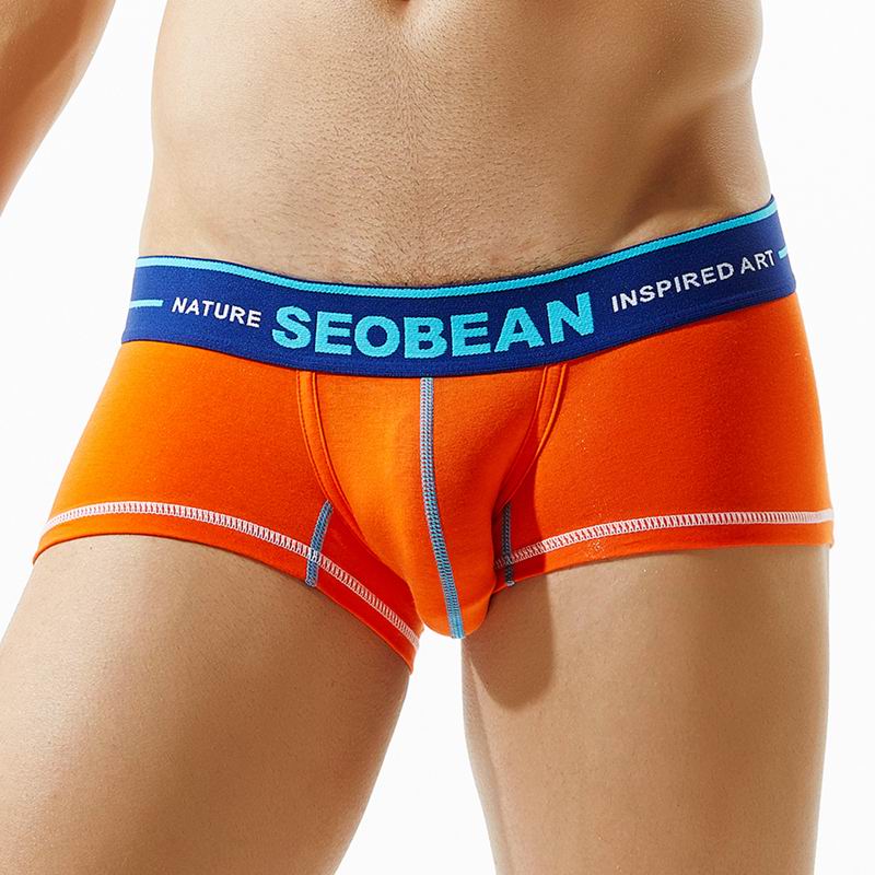 OEM Your Own Logo Waistband Orange Underwear Men Sexy