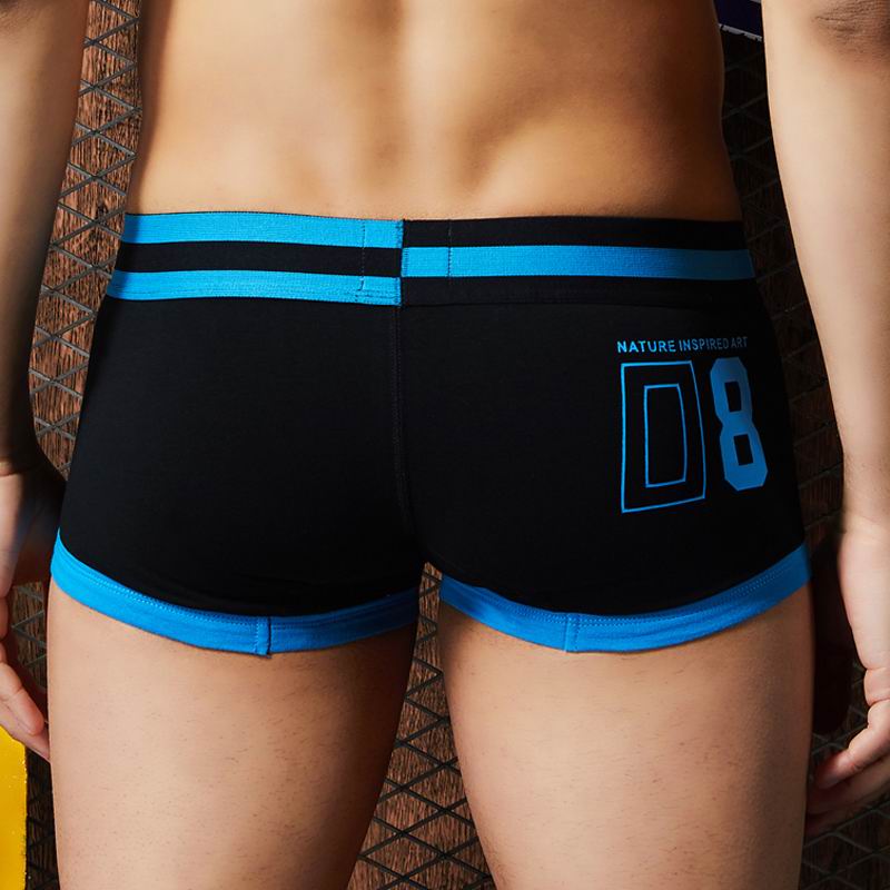 Custom OEM Logo Brand Mens Black Boxer Shorts