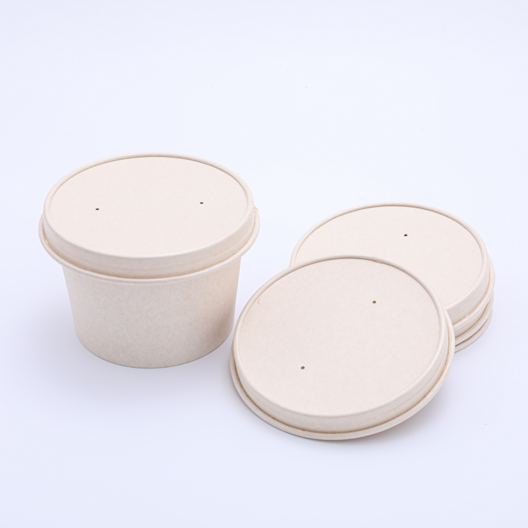OEM and Customized 8oz PLA paper coffee cup with paper lid 