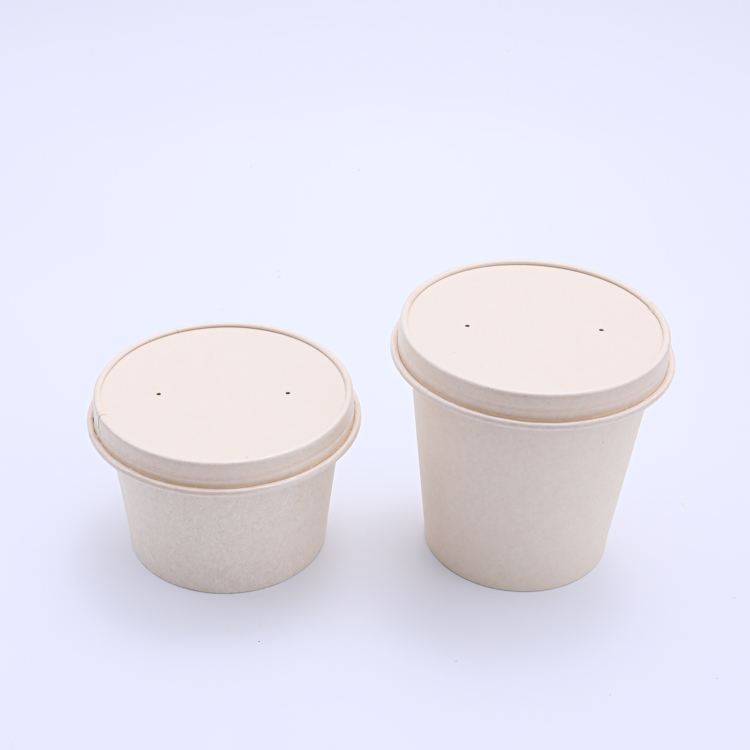 OEM and Customized 8oz PLA paper coffee cup with paper lid 