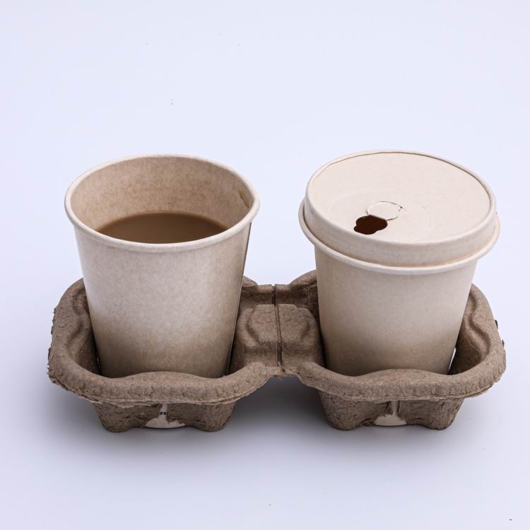 PLA Paper Coffee Cup With Paper Lid 