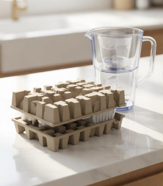 Paper Pulp Packaging Tray For Filter packaging