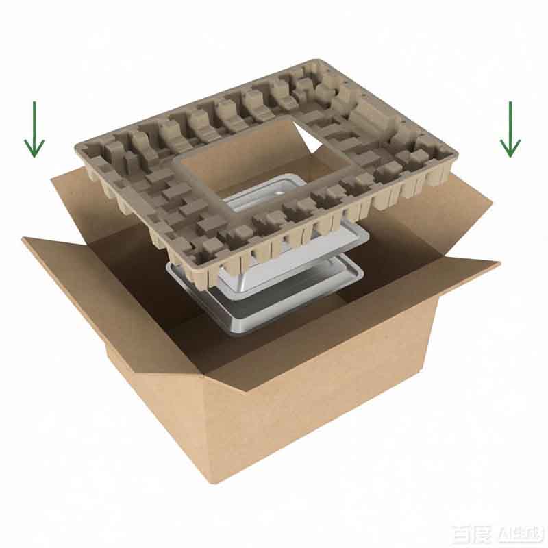 Paper Molded Pulp Packaging For Electric oven packaging