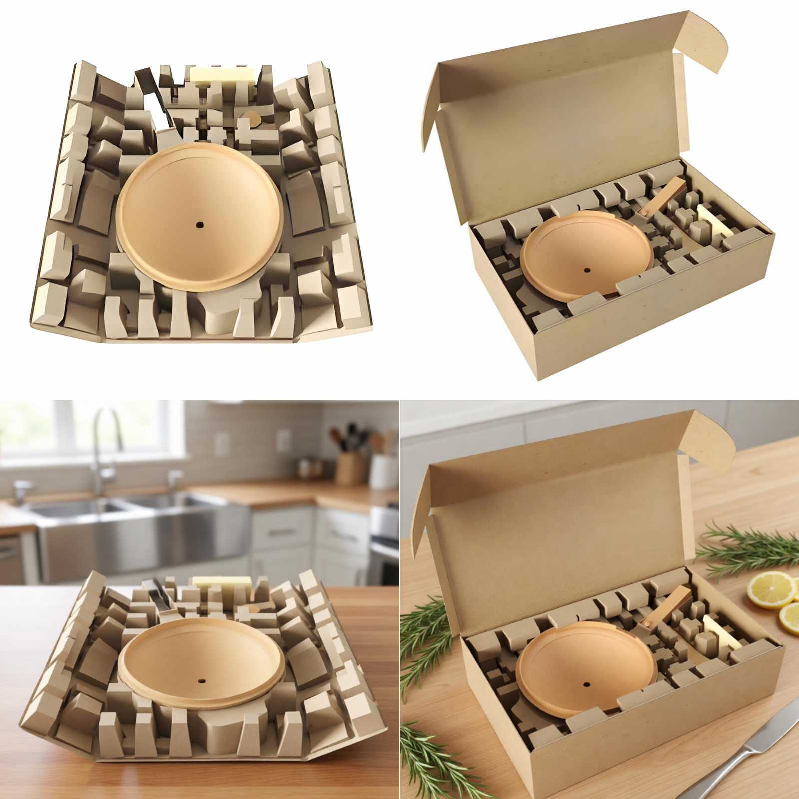 paper molded pulp packaging for Frying pan 14 paper molded pulp packaging for Frying pan 14